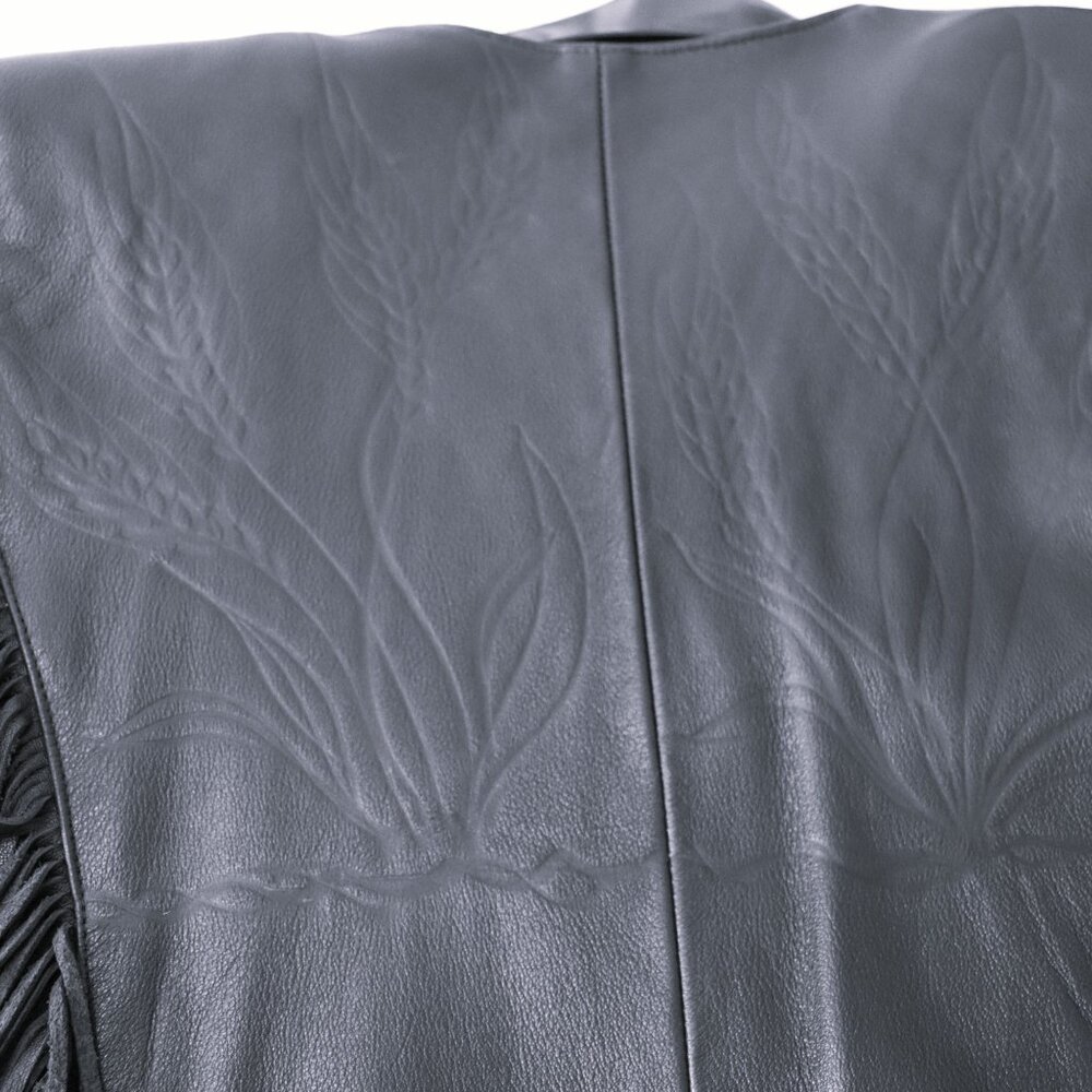 Custom Le Cuir Niko Leather Fringe Jacket – Made in Canada - Picture 9 of 13